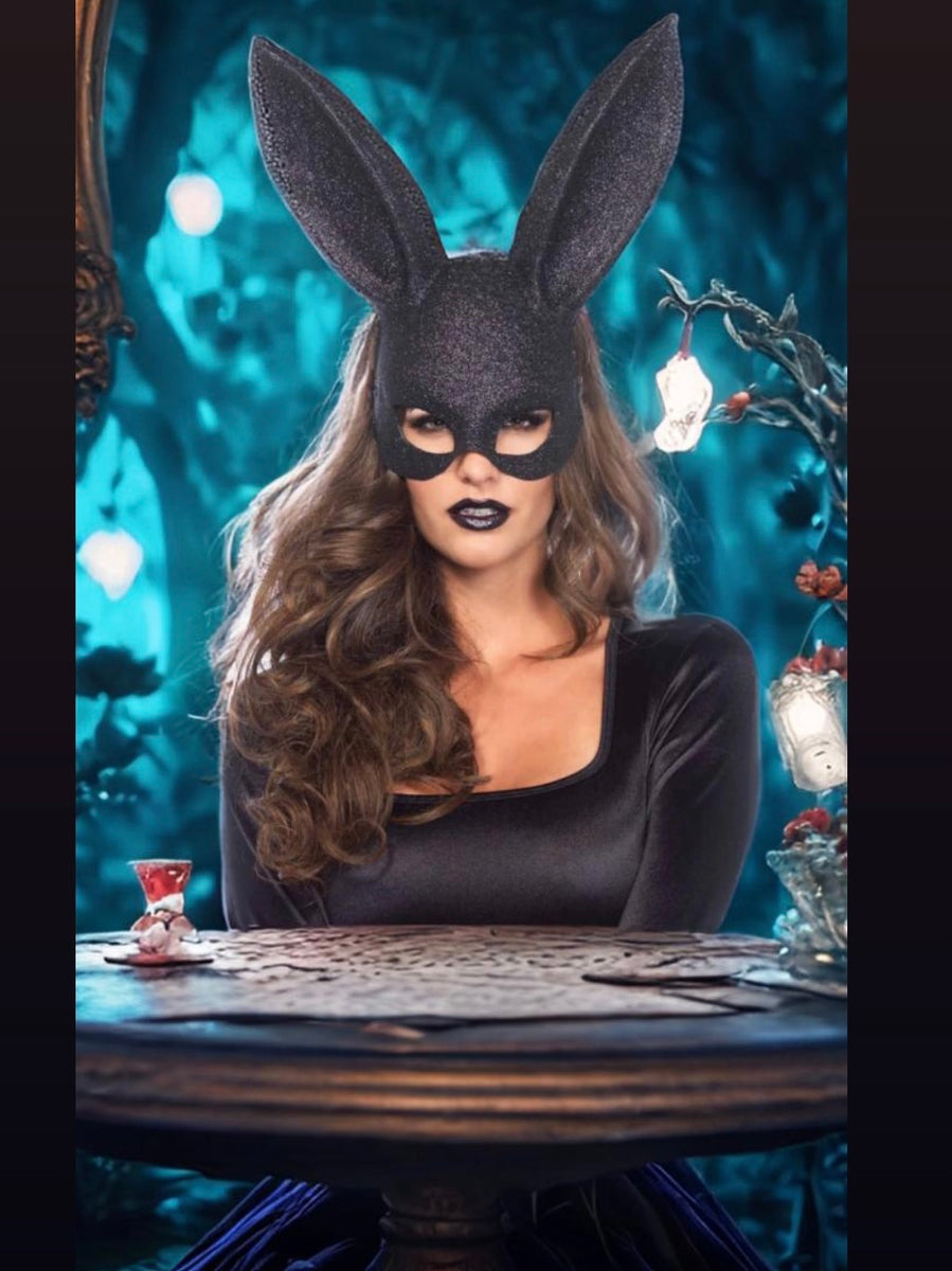 Masquerade Rabbit Glitter masquerade rabbit mask - 3760 – The Sultry Vixen