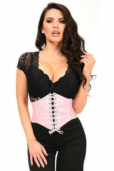 Lavish Lt Pink Lace Corset Belt Cincher - Daisy Corsets