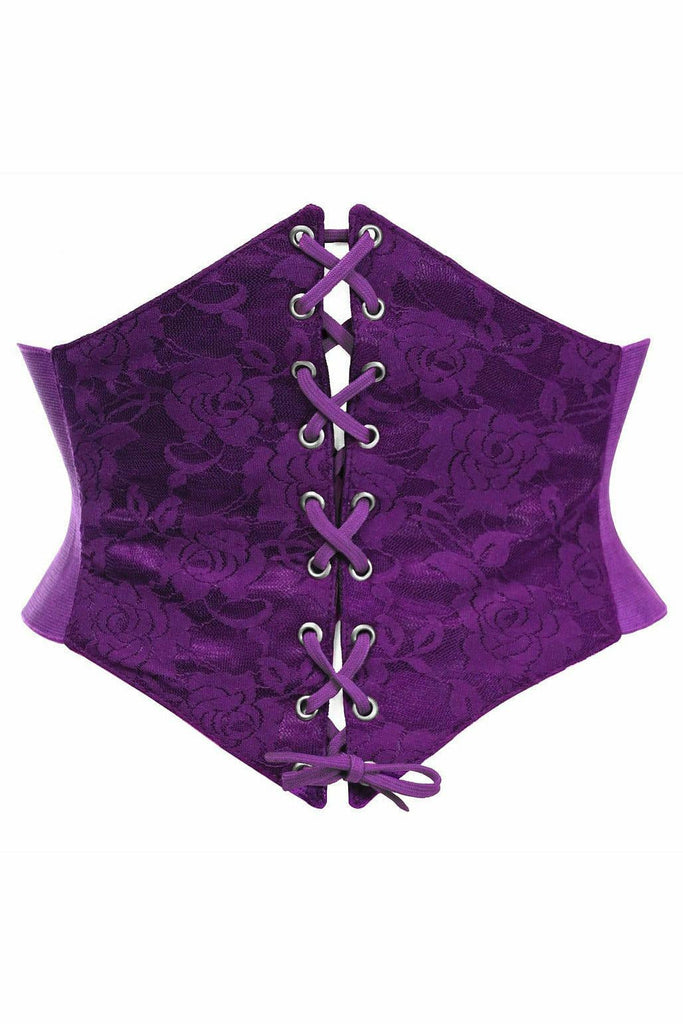 Lavish Plum Lace Corset Belt Cincher - Daisy Corsets