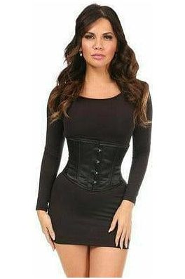 Lavish Black Satin Mini Cincher - Daisy Corsets