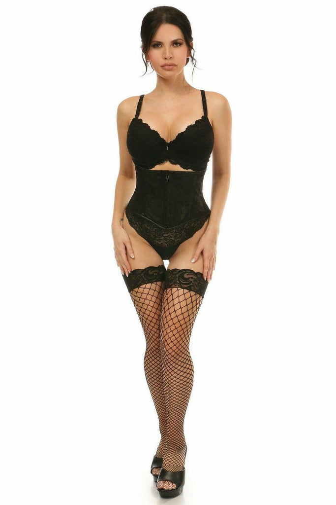 Lavish Black Lace Mini Cincher - Daisy Corsets