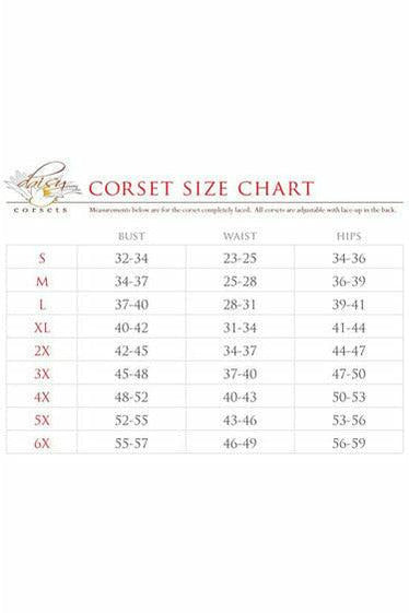 Top Drawer CURVY Steampunk Steel Double Boned Under Bust Corset - Daisy Corsets