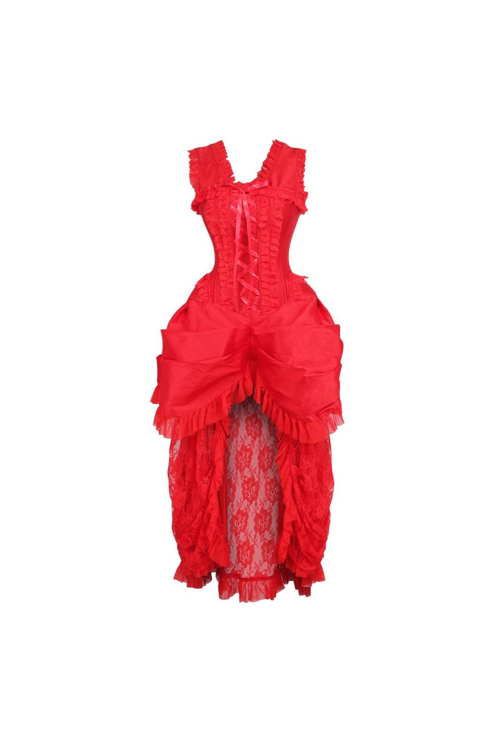Daisy Corsets Top Drawer Steel Boned Red Lace Victorian Bustle Corset Dress The Sultry Vixen Daisy Corsets Top Drawer Steel Boned Red Lace Victorian Bustle Corset Dress The Sultry Vixen